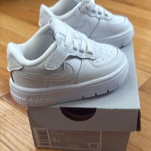Nike Force 1 White Sneakers Size 4c